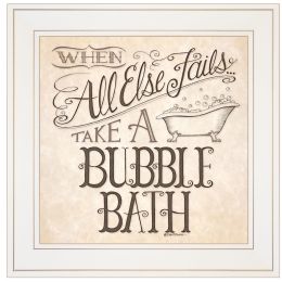 "When All Else Fails" by Deb Strain, Ready to Hang Framed Print, White Frame