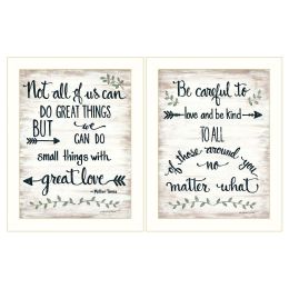 "Great Love" 2-Piece Vignette by Annie LaPoint, White Frame