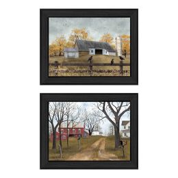 Trendy Decor 4U "Country Roads" Framed Wall Art